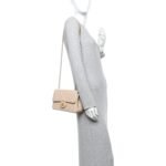 Lambskin Quilted Small Sweet Camellia Flap Beige - Image 2