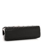 Lambskin Quilted Medium Kelly Flap Bag Black - Image 4