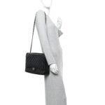 Lambskin Quilted Maxi Single Flap Black - Image 2