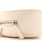 Lambskin Quilted Chanel 19 Round Clutch With Chain White - Image 9