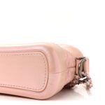 Iridescent Aged Calfskin Quilted Small Gabrielle Hobo Rose - Image 9