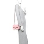 Lambskin Quilted Mini Rectangular Flap Light Pink - Image 2
