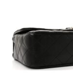 Lambskin Quilted Medium Westminster Pearl Flap Black - Image 9