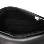 Lambskin Half Moon Wallet On Chain WOC Black - Image 5
