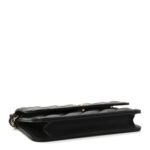 Lambskin Quilted Flap Shoulder Bag Chain Black - Image 4
