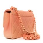 Shaded Caviar Quilted My Everything Small Flap Orange Light Orange - Image 3