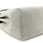 H Plume Canvas Vache Hunter Circuit Rider Hobnailed Herbag Zip Retourne 31 PM Black Ecru - Image 10