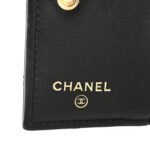 Lambskin Quilted CC Compact Bifold Wallet Black - Image 6