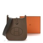 Taurillon Clemence Amazone Evelyne TPM Beige De Weimar Gris Etain - Image 11
