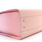 Shaded Calfskin Small Deauville Tote Light Purple Pink Coral - Image 10