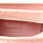 Iridescent Aged Calfskin Quilted Small Gabrielle Hobo Rose - Image 6