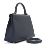 Epsom Tadelakt Chevre Mysore Casaque Etoilee Kelly Sellier 25 Ardoise Black Vert Peppermint - Image 3