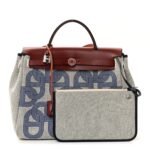 H Plume Canvas Vache Hunter Horseshoe Laque Circuit 24 Herbag Zip Retourne 31 Bleu Indigo Ecru Rouge H - Image 3