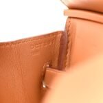 Swift Epsom Tressage Birkin 30 Gold Bleu de Nord Bleu Indigo - Image 7