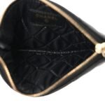 Lambskin Quilted Casino Coin Purse Black - Image 5