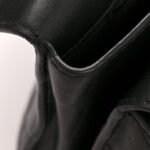Lambskin Quilted Large Natural CC Flap Black - Image 12