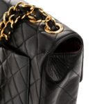 Lambskin Quilted Jumbo Single Flap Black - Image 16