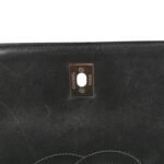 Lambskin Quilted Large Trendy CC Dual Handle Flap Bag Black - Image 11