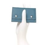 Epsom Hermesnap Card Holder Bleu Jean - Image 2