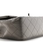 Metallic Lambskin Quilted Mini Rectangular Flap Ruthenium - Image 9