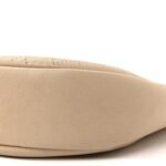 Grained Calfskin Perforated Small Flap Hobo Beige - Image 10