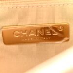 Goatskin Quilted Medium Chanel 19 Flap Beige - Image 6