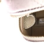 Gradient Metallic Lambskin Quilted Like A Wallet Clutch With Chain Gold Pink - Image 7