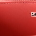 Lambskin Quilted Crystal Top Handle Mini Vanity Case With Chain Coral - Image 7