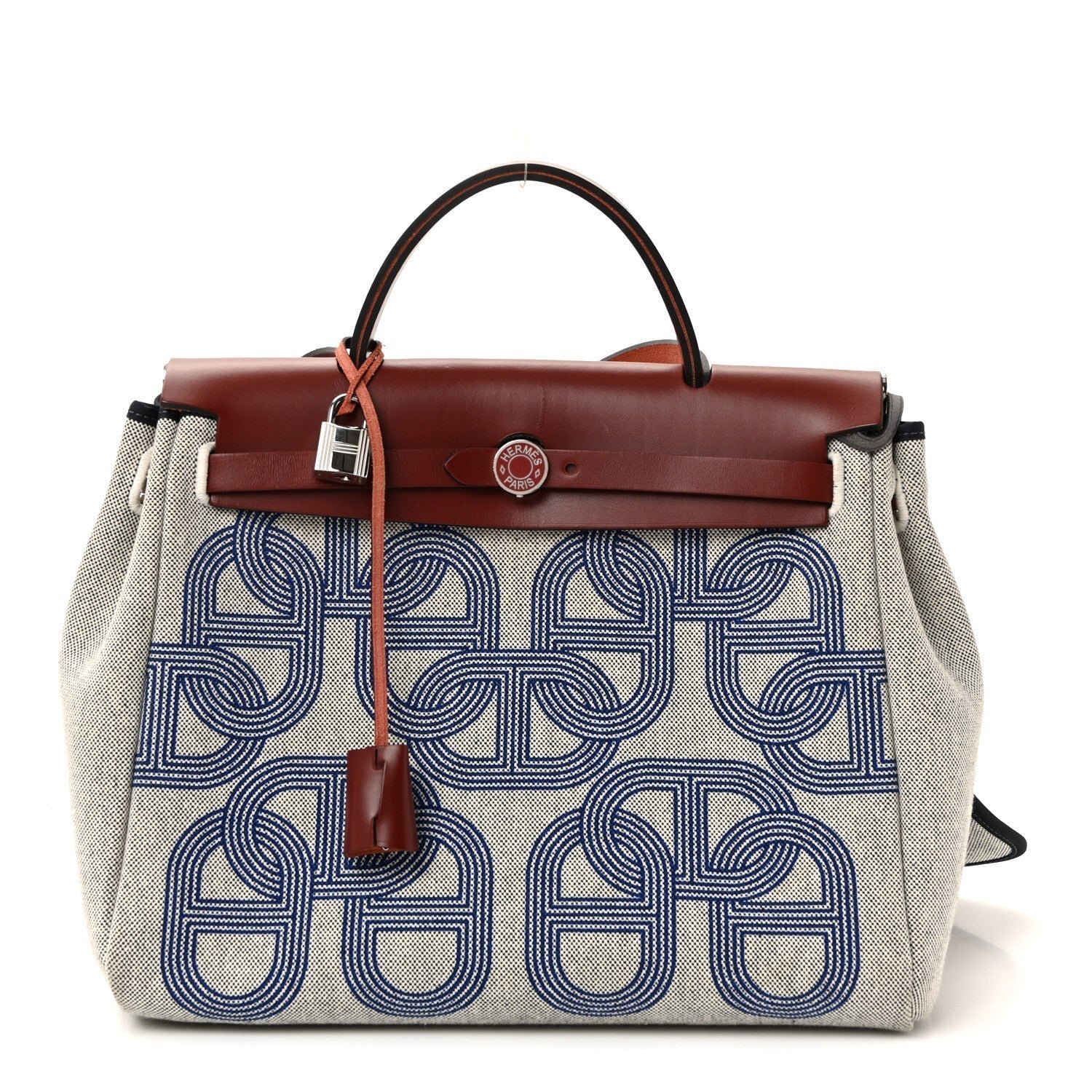 22666e9b1418c0205b5406e212d6064d.jpg H Plume Canvas Vache Hunter Horseshoe Laque Circuit 24 Herbag Zip Retourne 31 Bleu Indigo Ecru Rouge H - Image 1