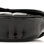 Patent Calfskin Quilted Mini Clutch Black - Image 10