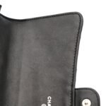 Lambskin Quilted Travel Wallet Black - Image 11