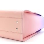 Shaded Calfskin Small Deauville Tote Light Purple Pink Coral - Image 11