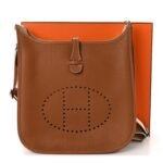 Taurillon Clemence Amazone Evelyne III PM Gold White Caramel - Image 11