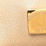 Metallic Goatskin Quilted Mini Rectangular Flap Gold - Image 7