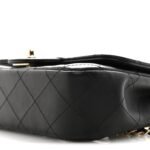 Lambskin Quilted Extra Mini V For Victory Flap Black - Image 10