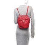 Lambskin Quilted Small Urban Spirit Backpack Dark Pink - Image 2