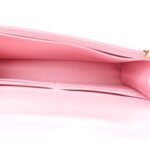 Lambskin Quilted Pick Me Up Wallet On Chain WOC Light Pink - Image 5
