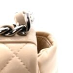 Goatskin Quilted Medium Chanel 19 Flap Beige - Image 13