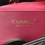 Lambskin Quilted Double Pocket Drawstring Backpack Black - Image 6