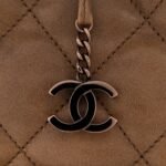 Lambskin Quilted Cloudy Bundle North South Tote Beige - Image 12