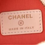 Lambskin Quilted Chanel 19 Round Clutch With Chain White - Image 6