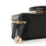 Lambskin Quilted Coco Click Bag Black - Image 9