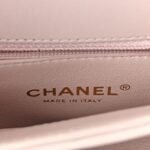 Lambskin Quilted Small Trendy CC Flap Dual Handle Bag Lilas Lilac - Image 6