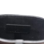 Lambskin Quilted Chain Around Phone Holder Black - Image 6