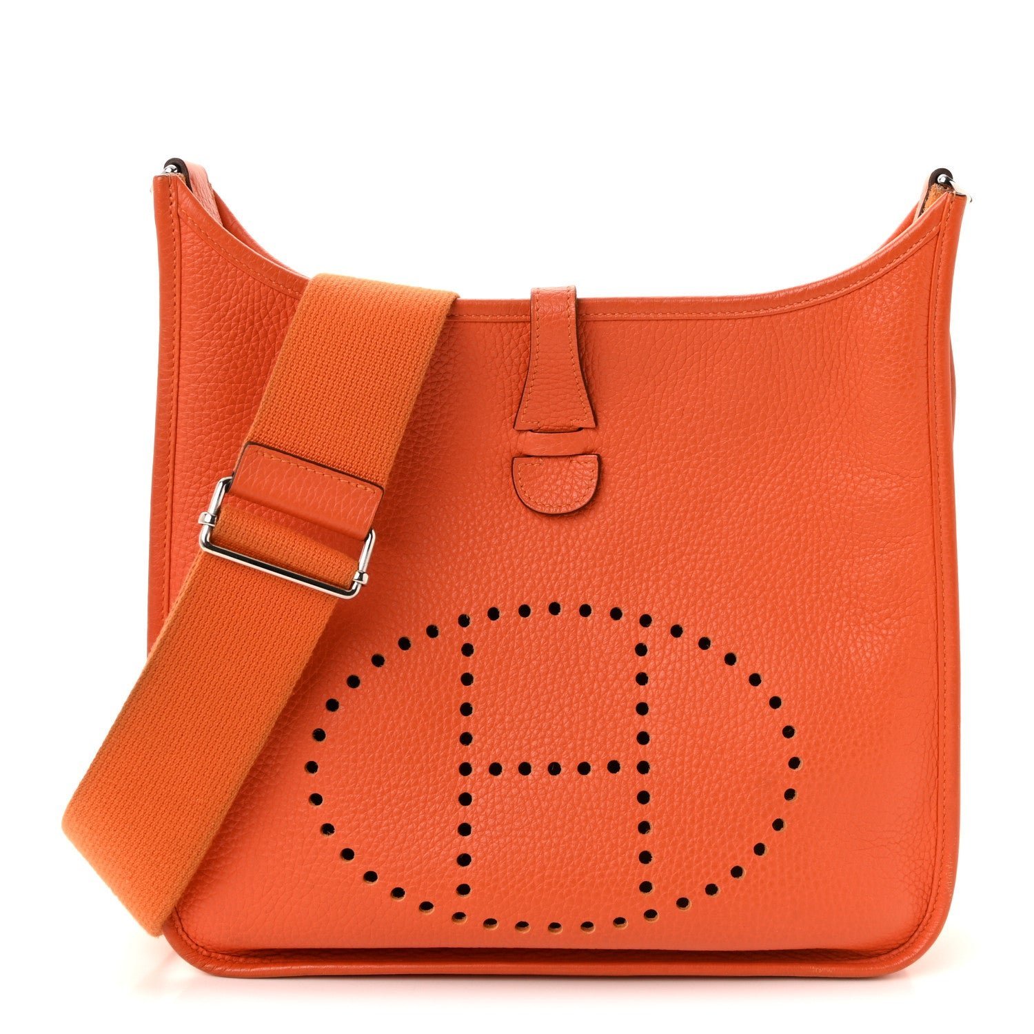 386708b2563e808747d03ac1faf6dabe.jpg Taurillon Clemence Evelyne III PM Orange - Image 1