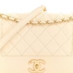 Sheepskin Quilted Medium Vintage Mademoiselle Flap White - Image 8