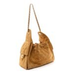 Suede Quilted Small Chanel 25 Handbag Beige - Image 3
