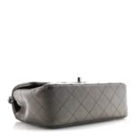 Metallic Lambskin Quilted Mini Rectangular Flap Ruthenium - Image 4