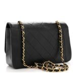 Lambskin Medium Single Flap Black - Image 3