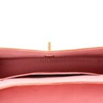 Patent Calfskin Scallop Quilted Single Flap Pink - Image 5